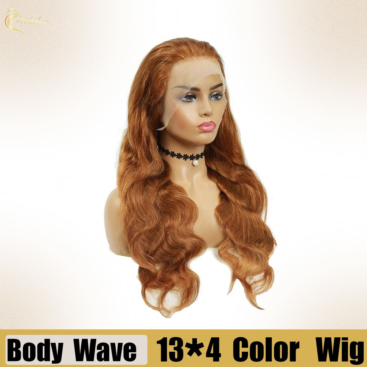 Yoholus #4-350 Body Wave Wig With 13*4 Lace Frontal