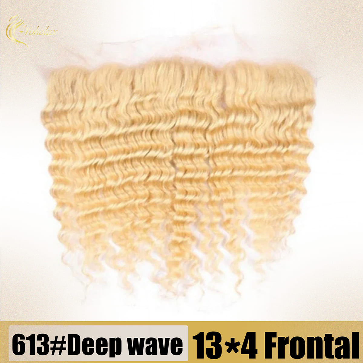 Yoholus 613 Color Deep Wave 13*4 Transparent Lace Hair Frontal