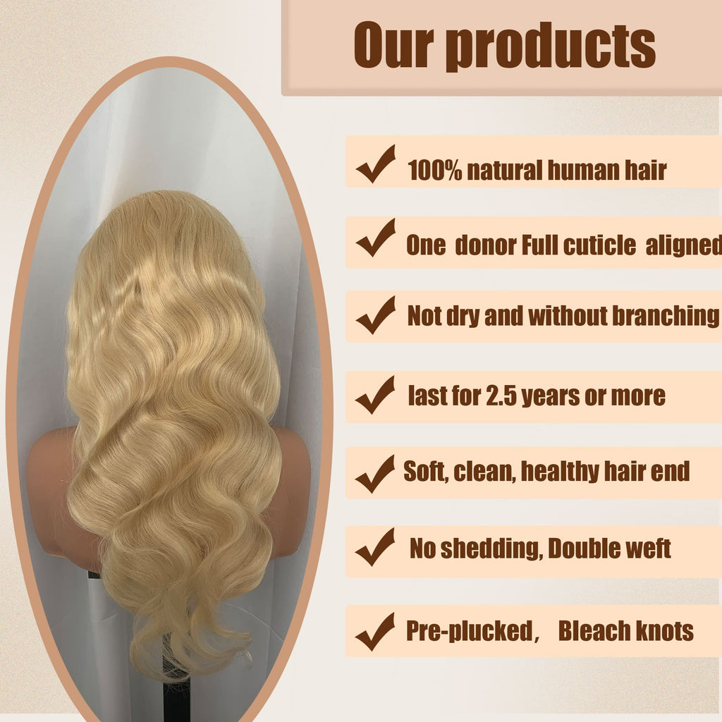Yoholus 613 Body Wave Wig With 13*4 Transparent Lace Frontal