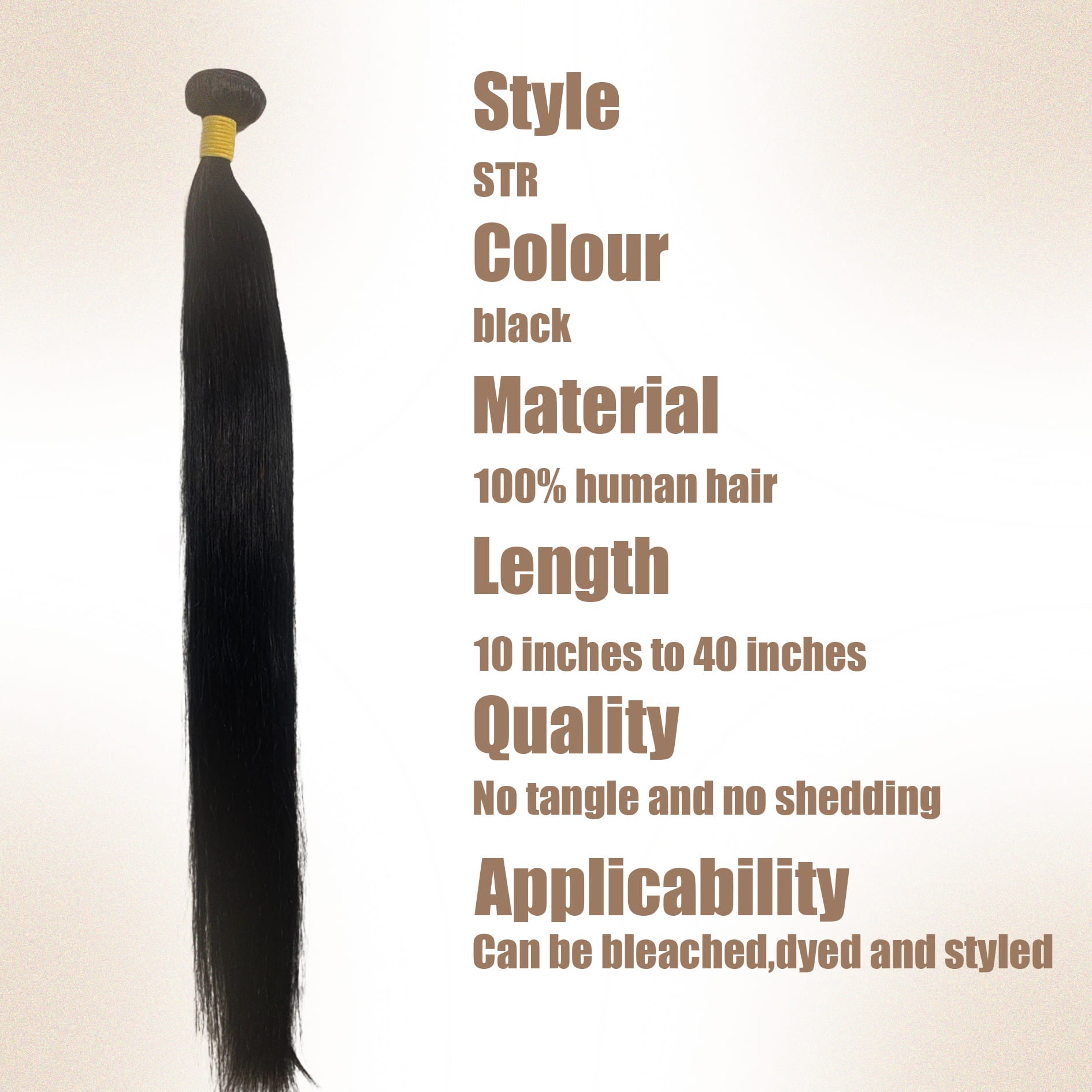 Yoholus Straight Hair Bundle 100% Human Hair