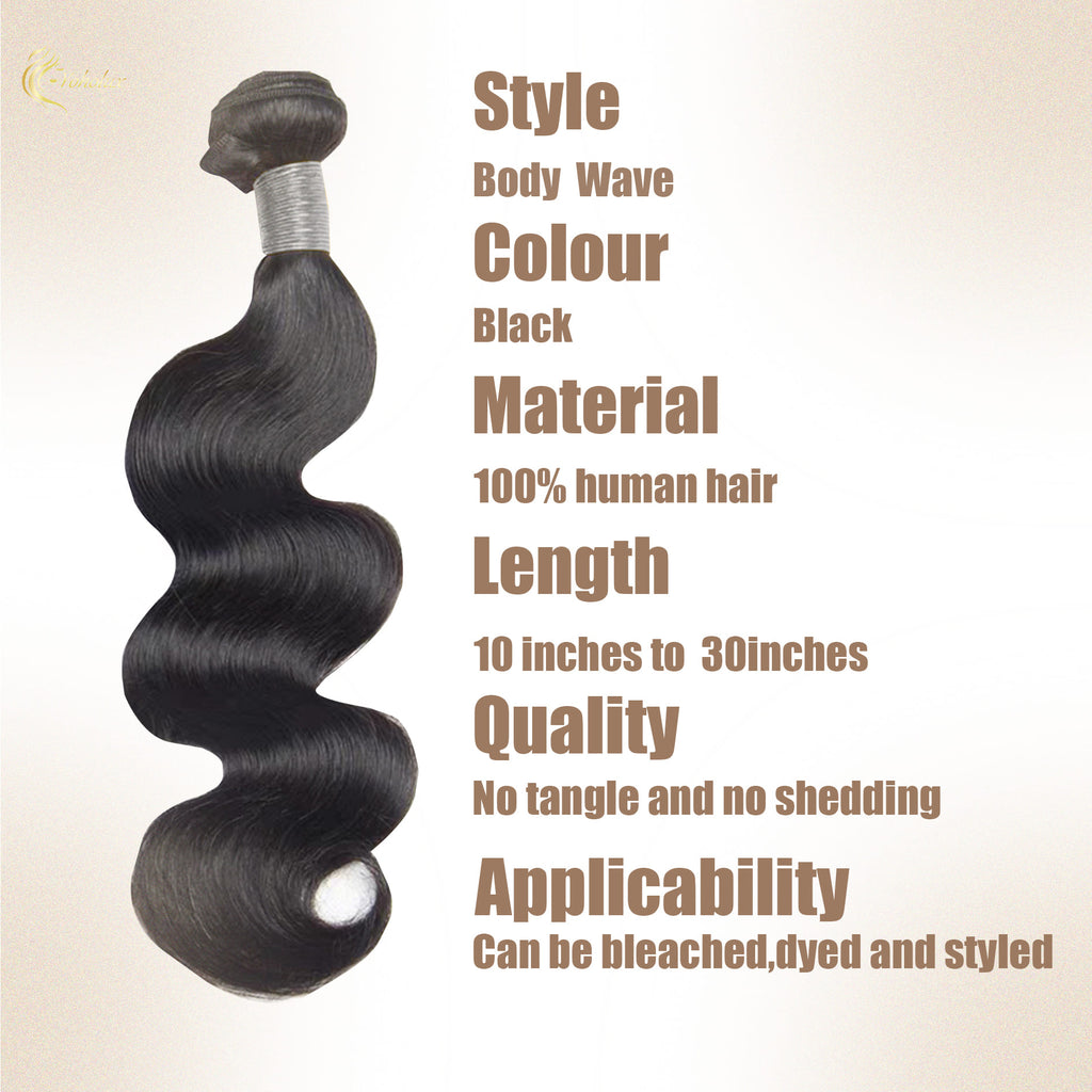 Yoholus Body Wave Hair Bundle 100% Human Hair