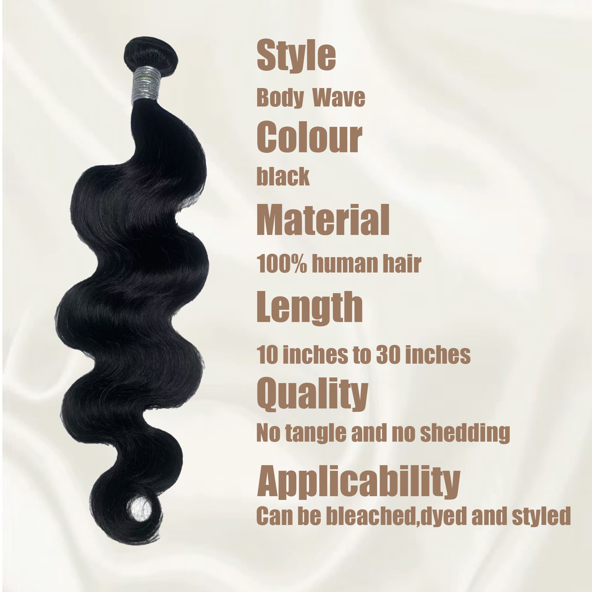 Yoholus Virgin Hair Bundle Body Wave Human Hair