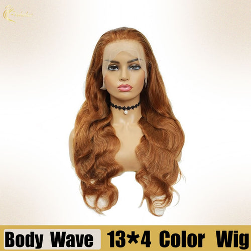 Yoholus #4-350 Body Wave Wig With 13*4 Lace Frontal