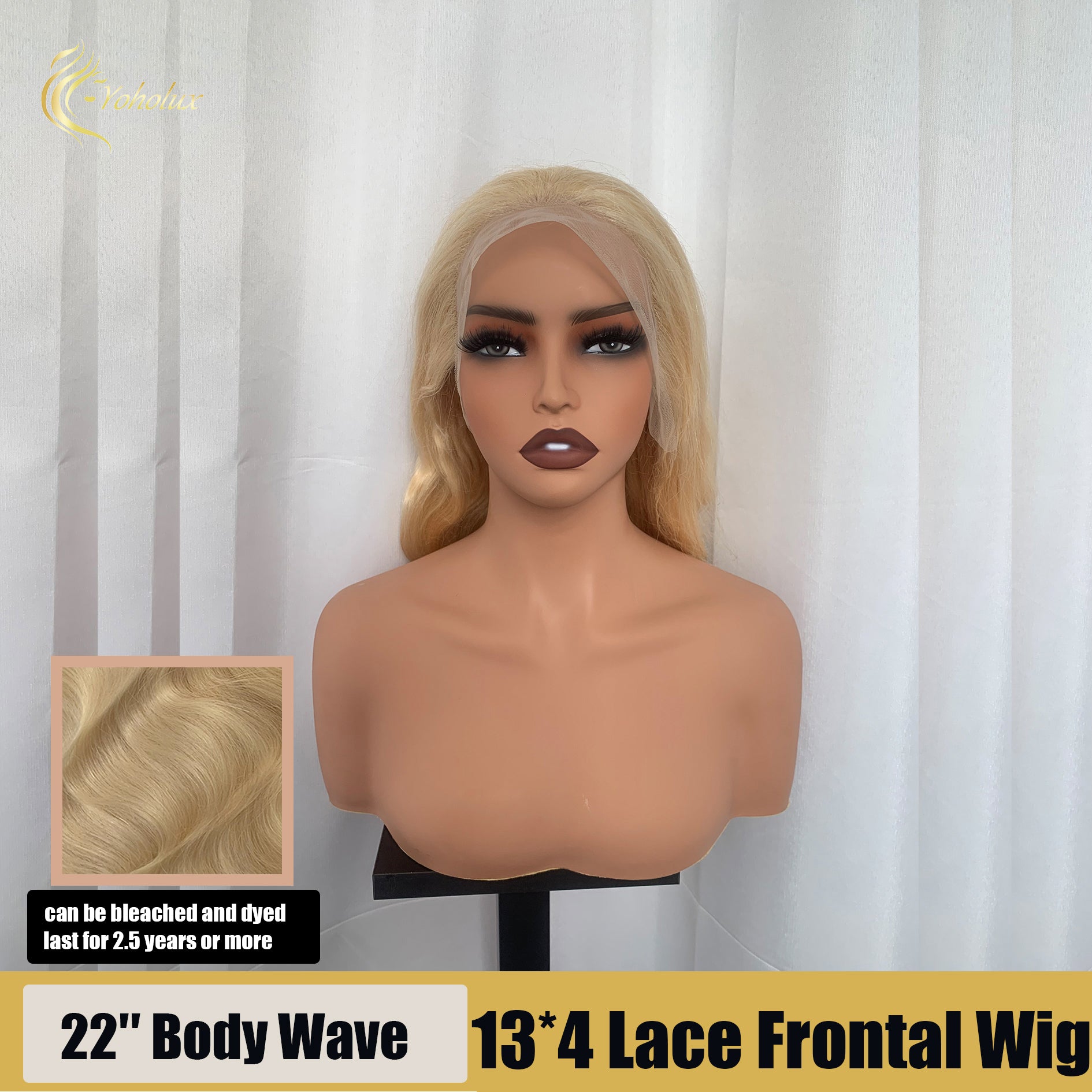 Yoholux Wig Body Wave 13*4 Transparent Lace Frontal Wig