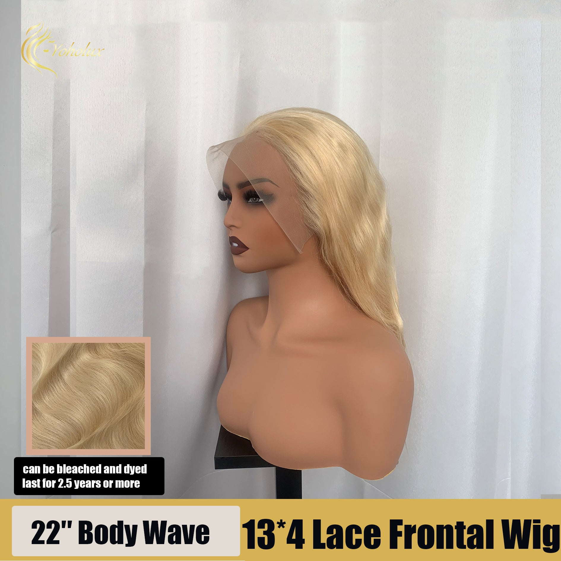 Yoholux Wig Body Wave 13*4 Transparent Lace Frontal Wig