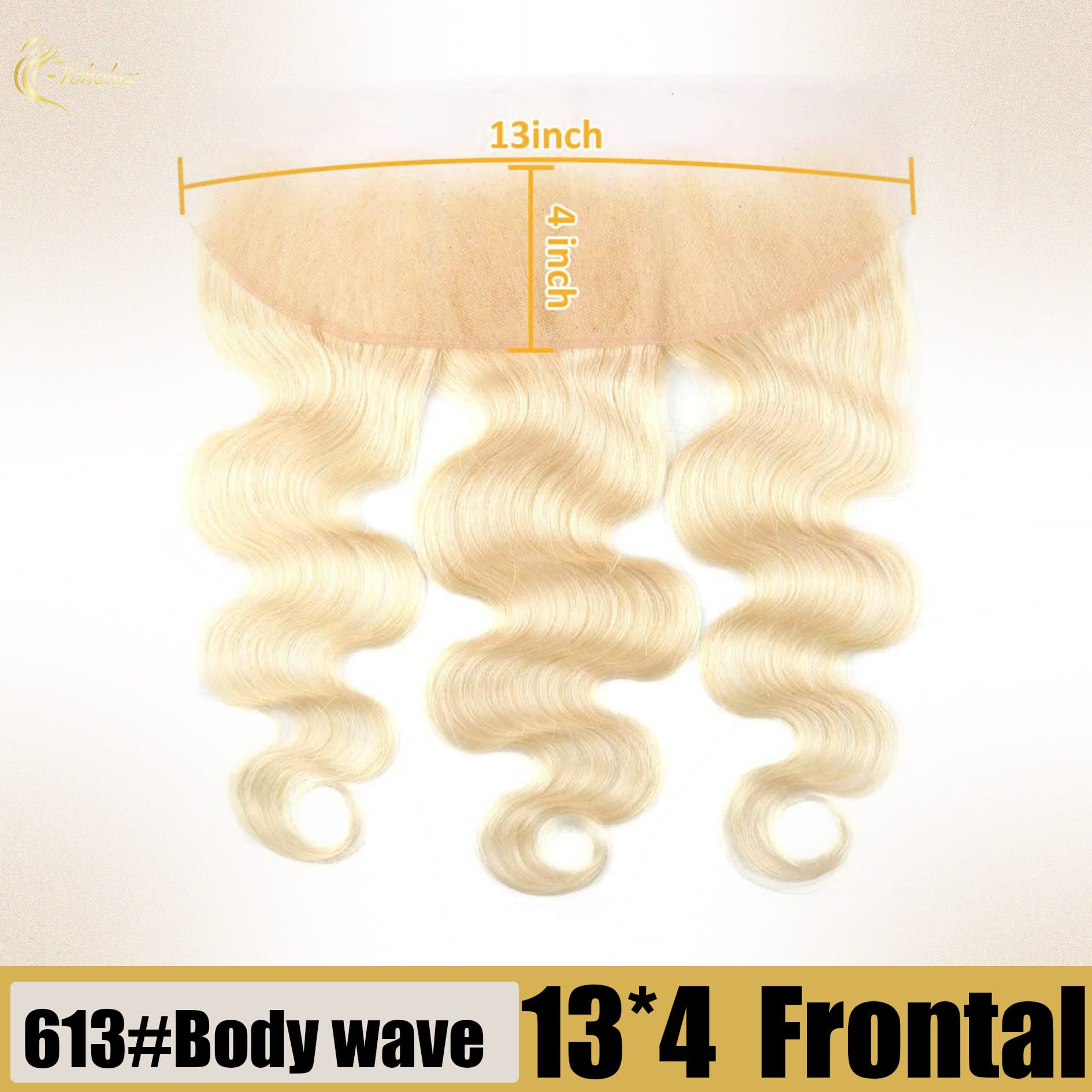 Yoholus Body Wave 13*4 Lace Frontal 100% Human Hair