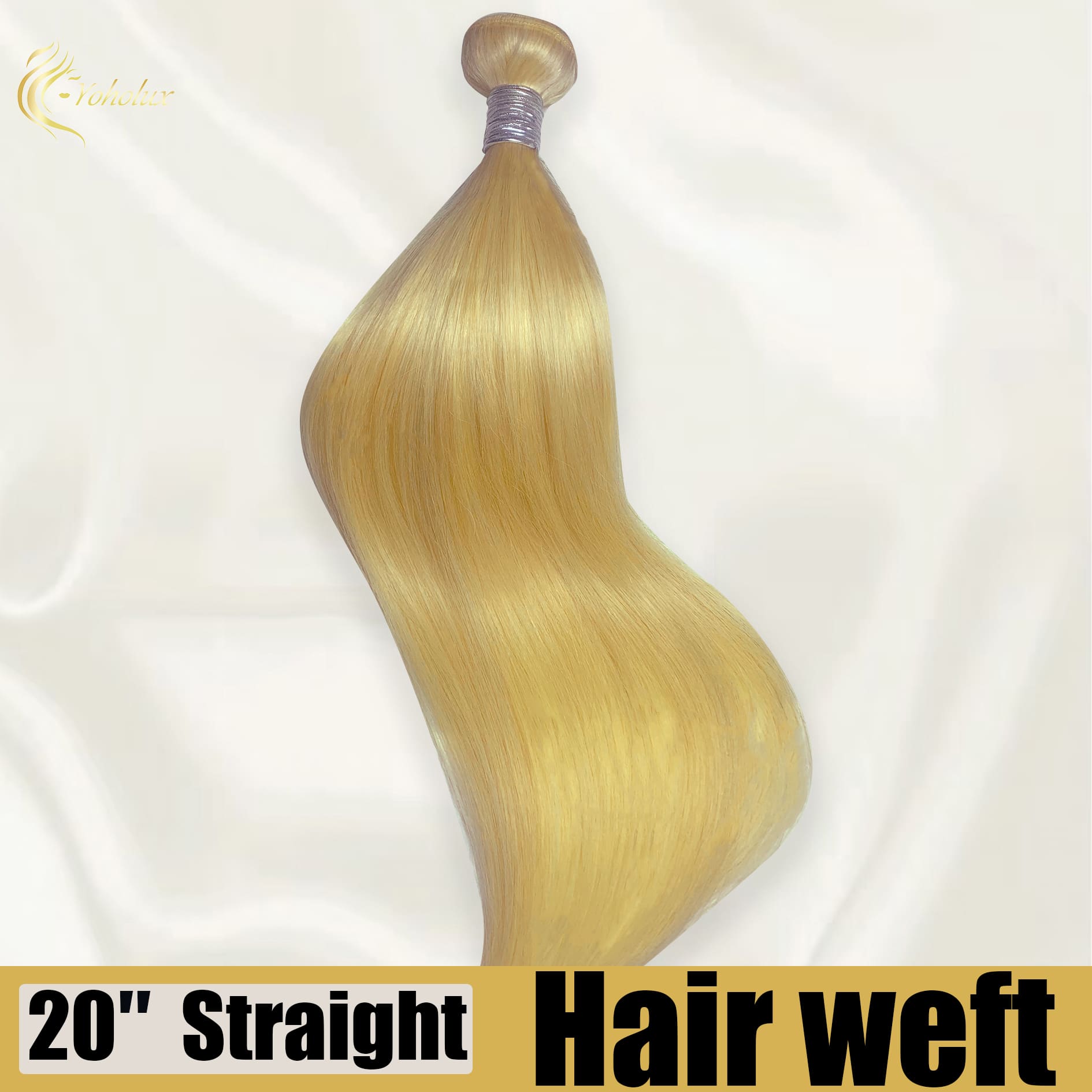 Yoholus 613 (Blonde) Straight 100% Human Hair Bundle