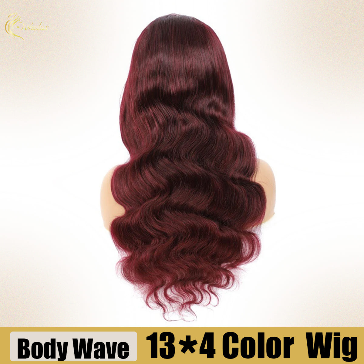 Yoholus Body Wave Wig with 13*4 Transparent Lace Frontal