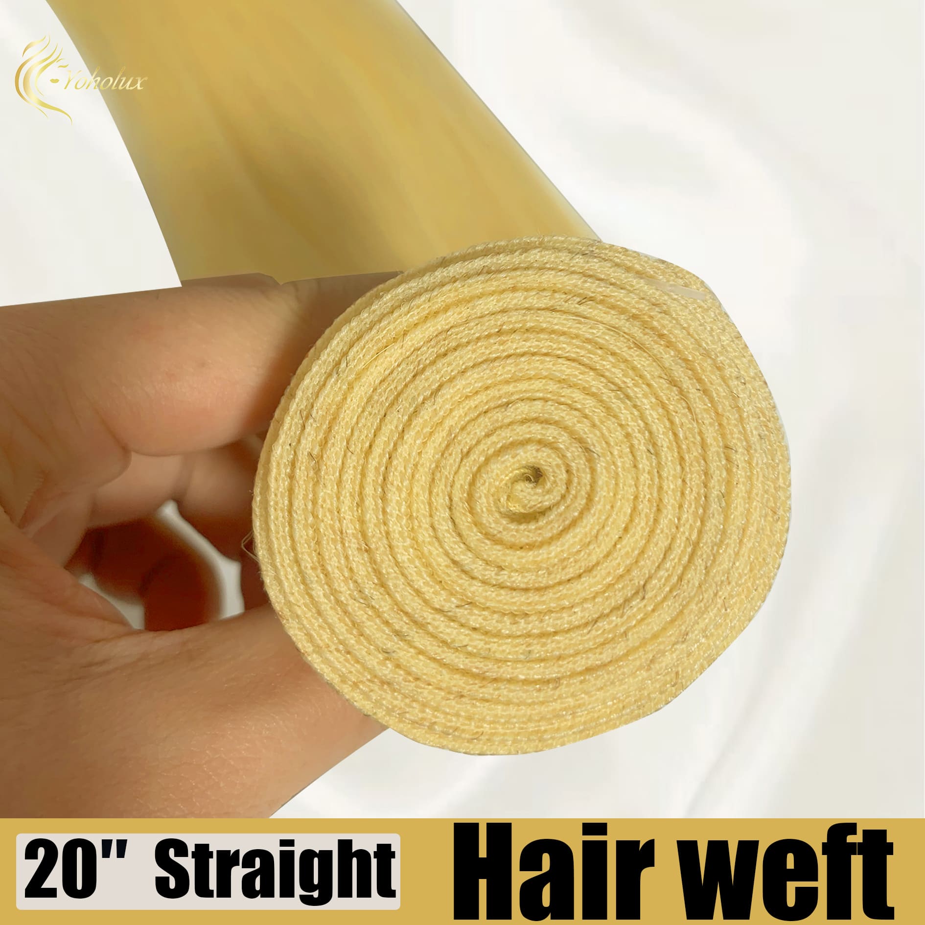 Yoholus 613 (Blonde) Straight 100% Human Hair Bundle