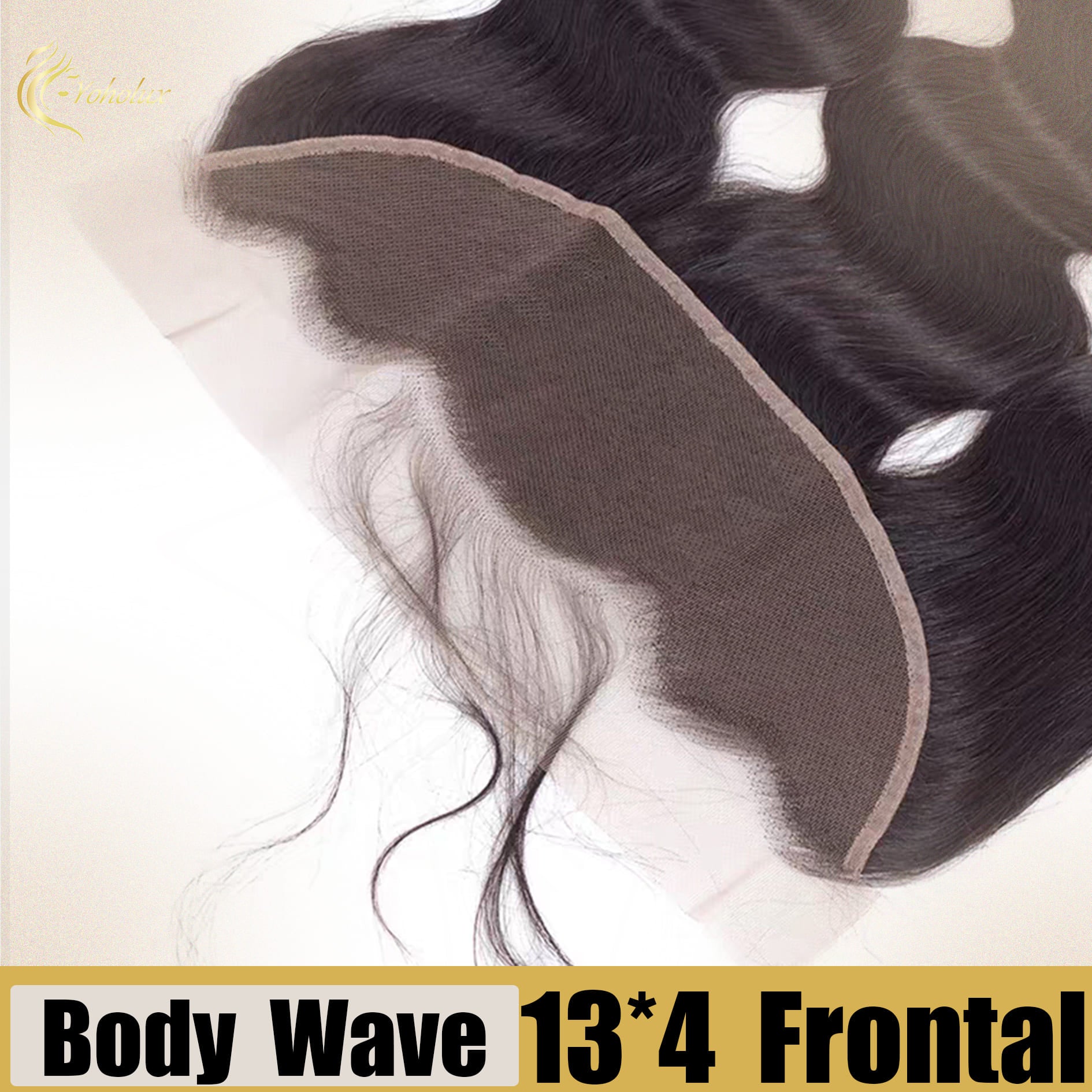 Yoholus 13*4 Transparent Lace Frontal Body Wave Human Hair