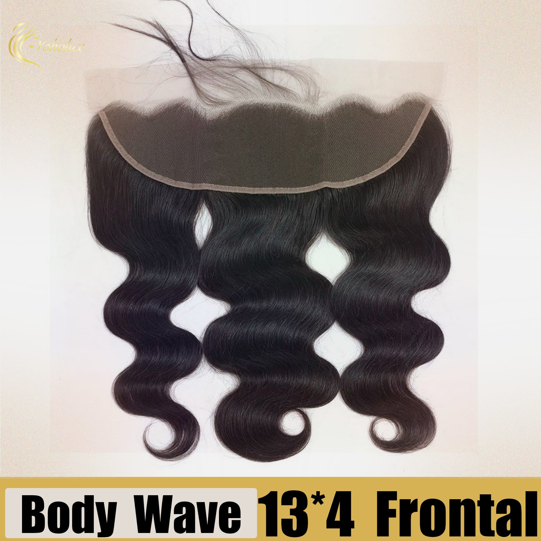 Yoholus 13*4 Transparent Lace Frontal Body Wave Human Hair