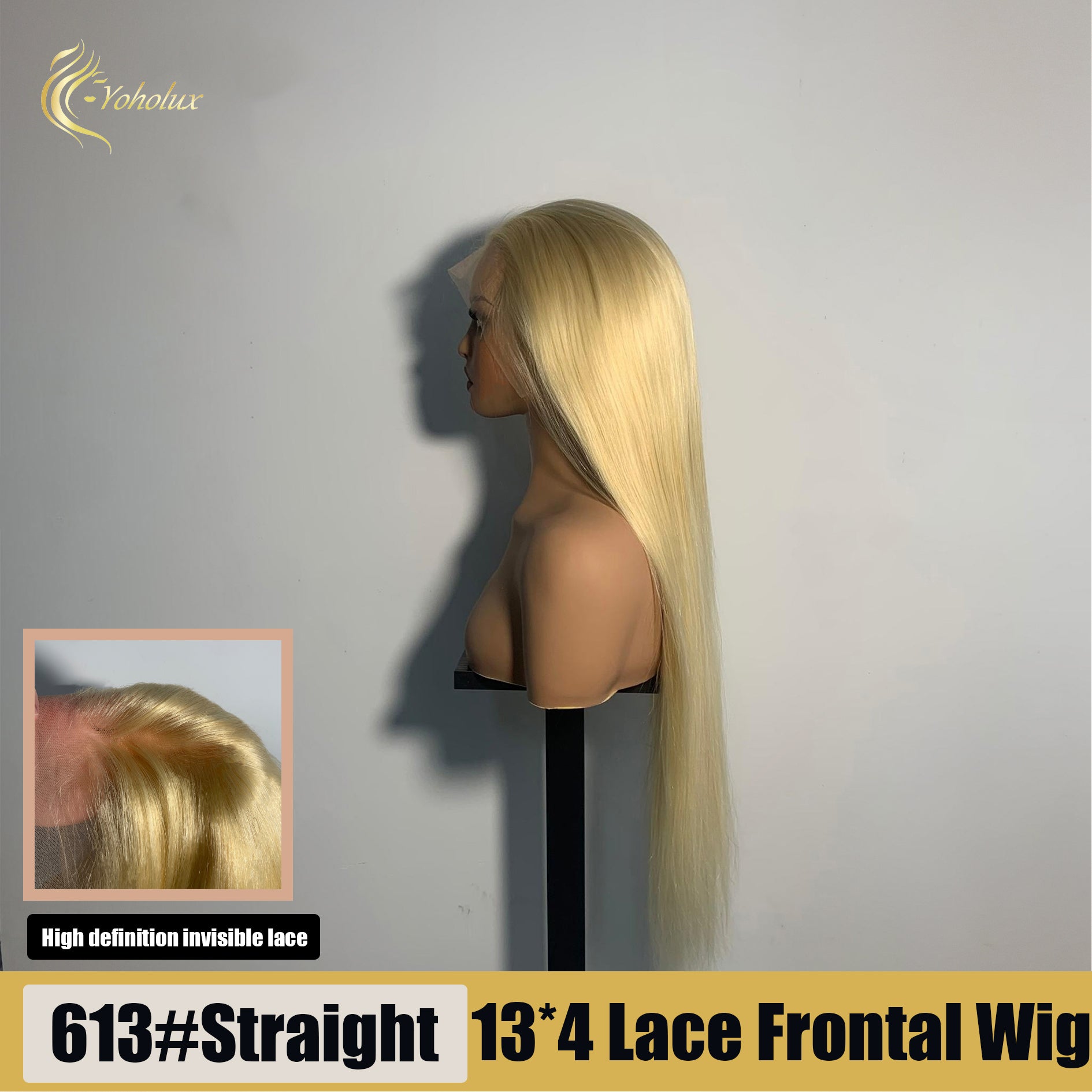 Yoholux Wig 13*4 Transparent Lace Frontal Straight Wig