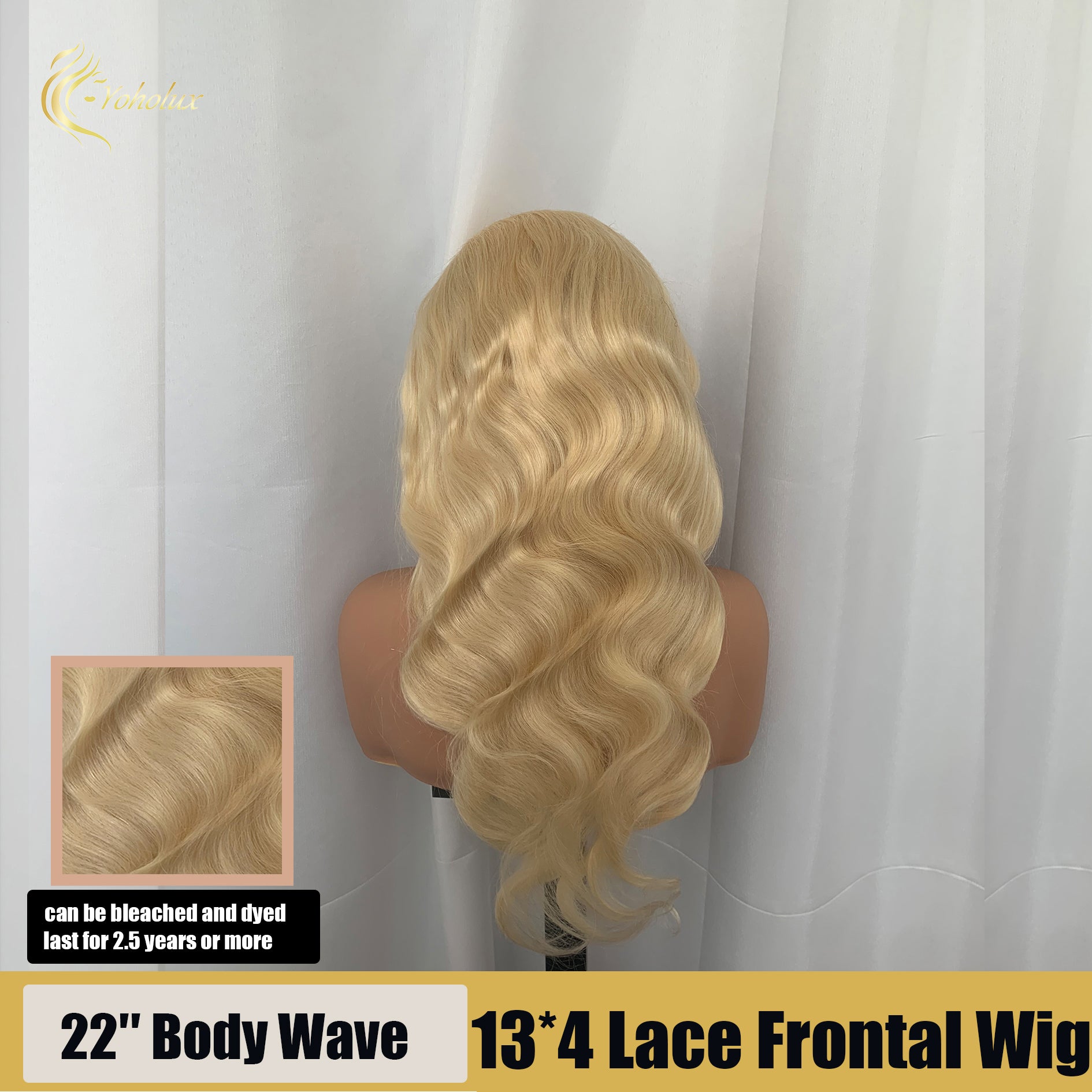Yoholux Wig Body Wave 13*4 Transparent Lace Frontal Wig