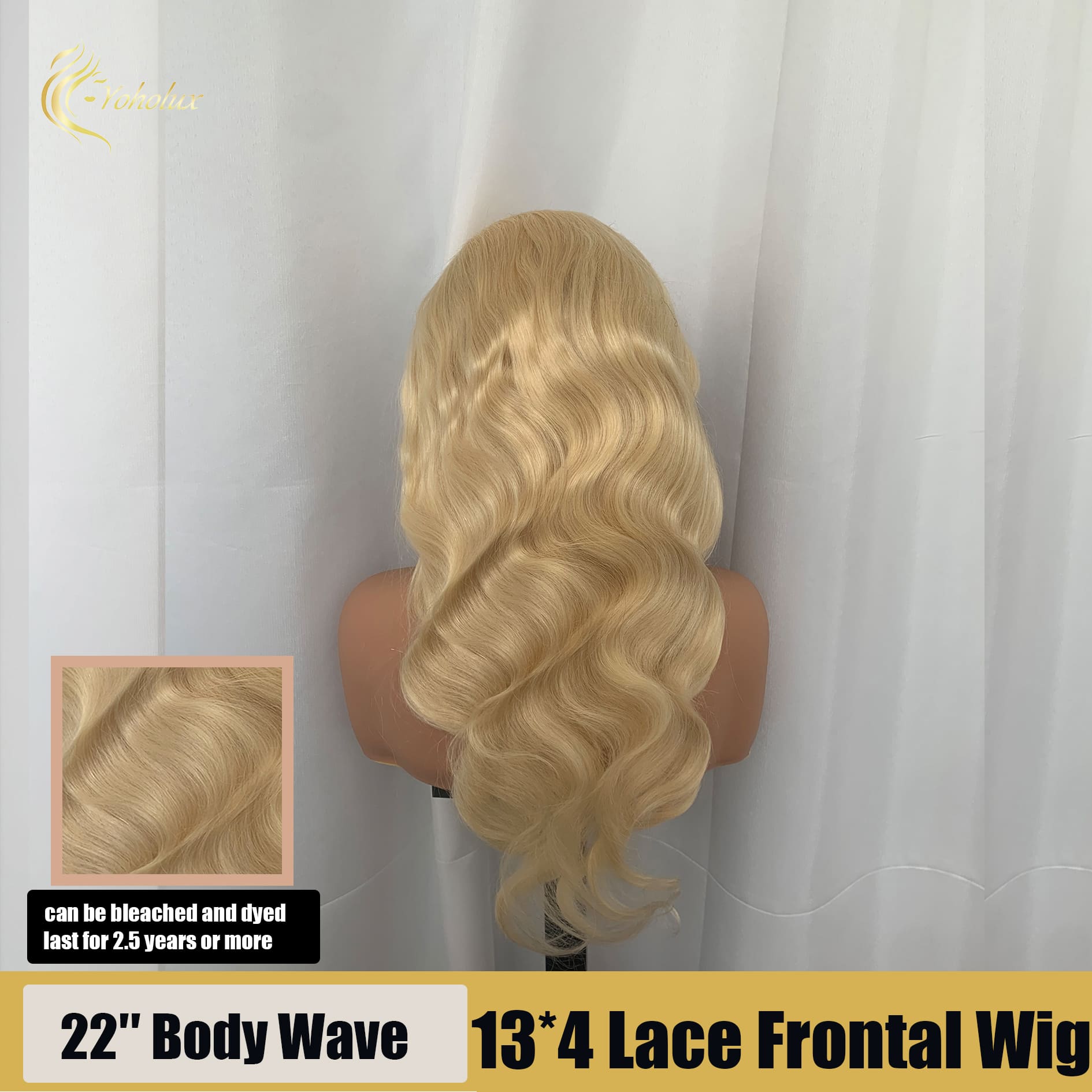 Yoholus 613 Body Wave Wig With 13*4 Transparent Lace Frontal