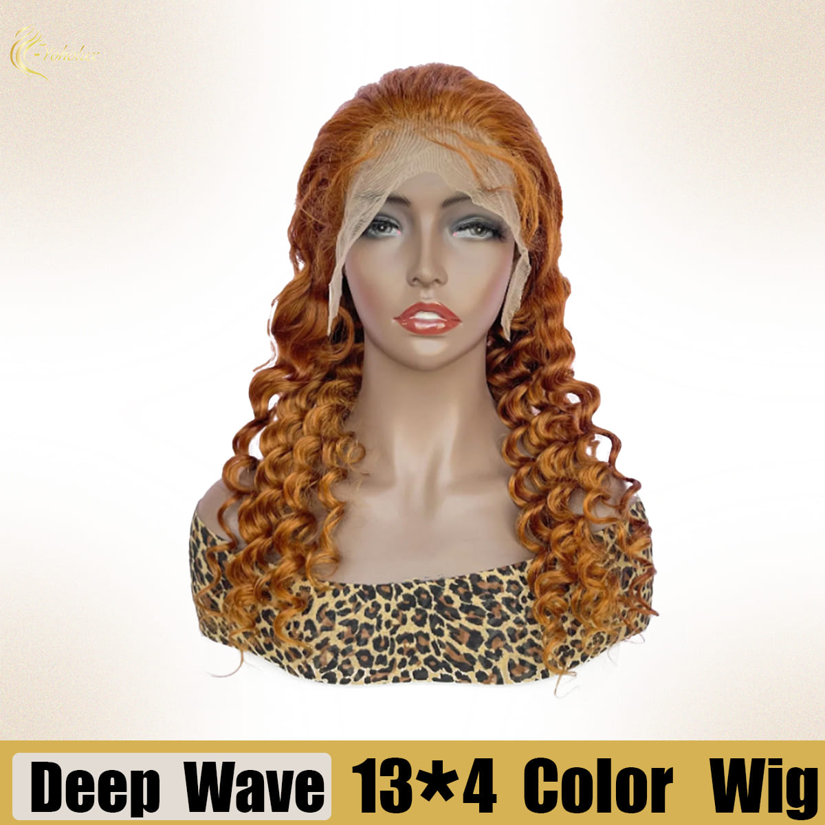 Yoholus 350 Deep Wave Wig with 13*4 Transparent Lace Frontal