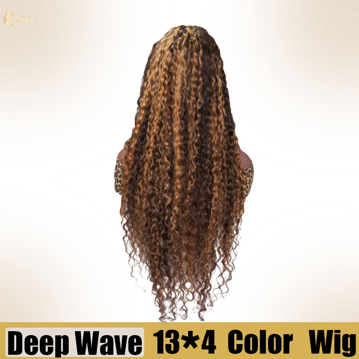 Yoholus P4-27 Deep Wave Wig with 13*4 Transparent Lace Frontal
