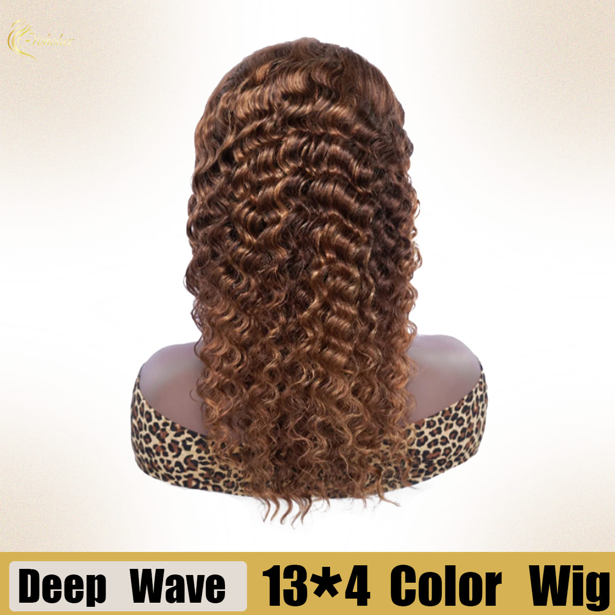 Yoholus P4-27 Deep Wave Wig with 13*4 Transparent Lace Frontal