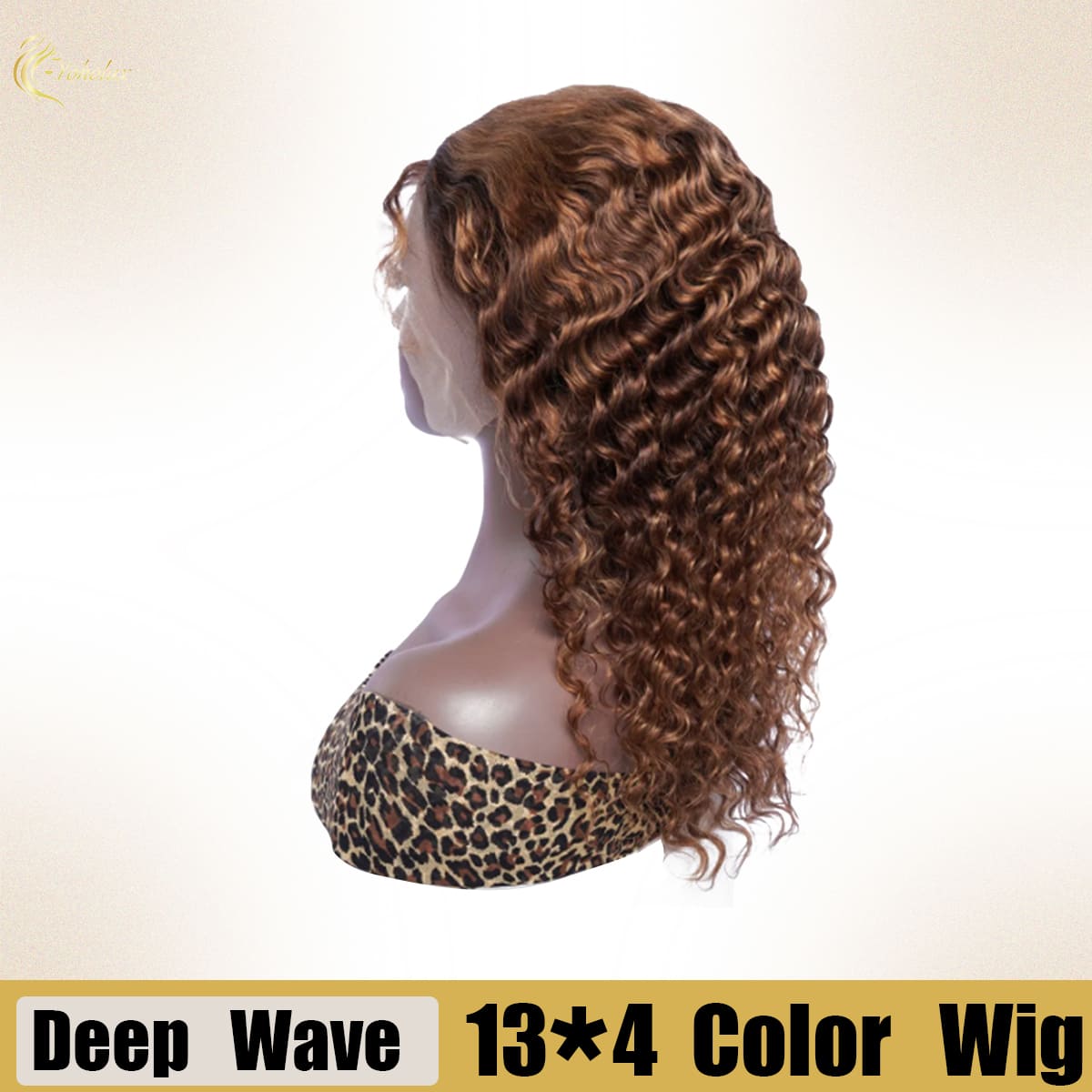 Yoholus P4-27 Deep Wave Wig with 13*4 Transparent Lace Frontal