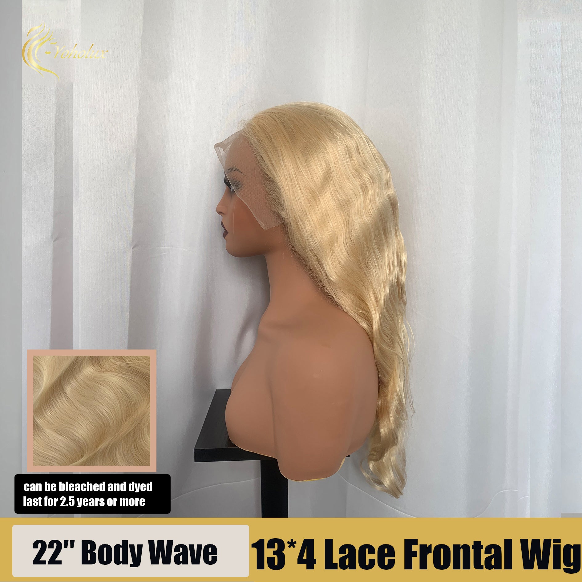 Yoholux Wig Body Wave 13*4 Transparent Lace Frontal Wig