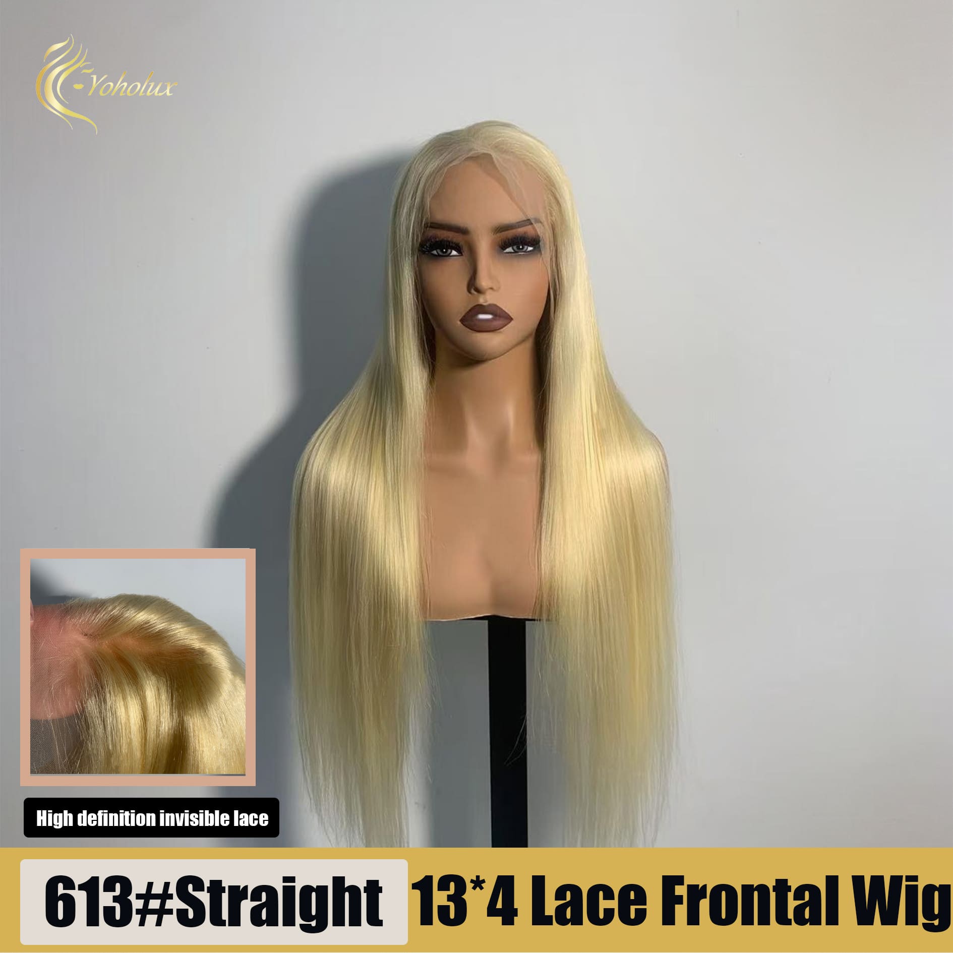 Yoholus Wig 13*4 Transparent Lace Frontal Straight Wig