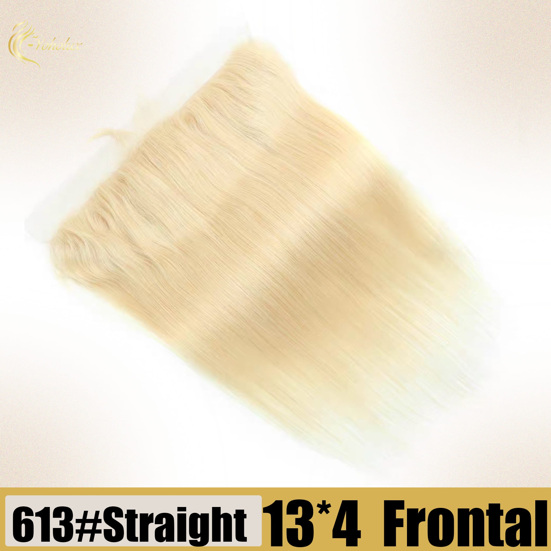 Yoholus Straight 13*4 Transparent Lace Frontal 100% Human Hair