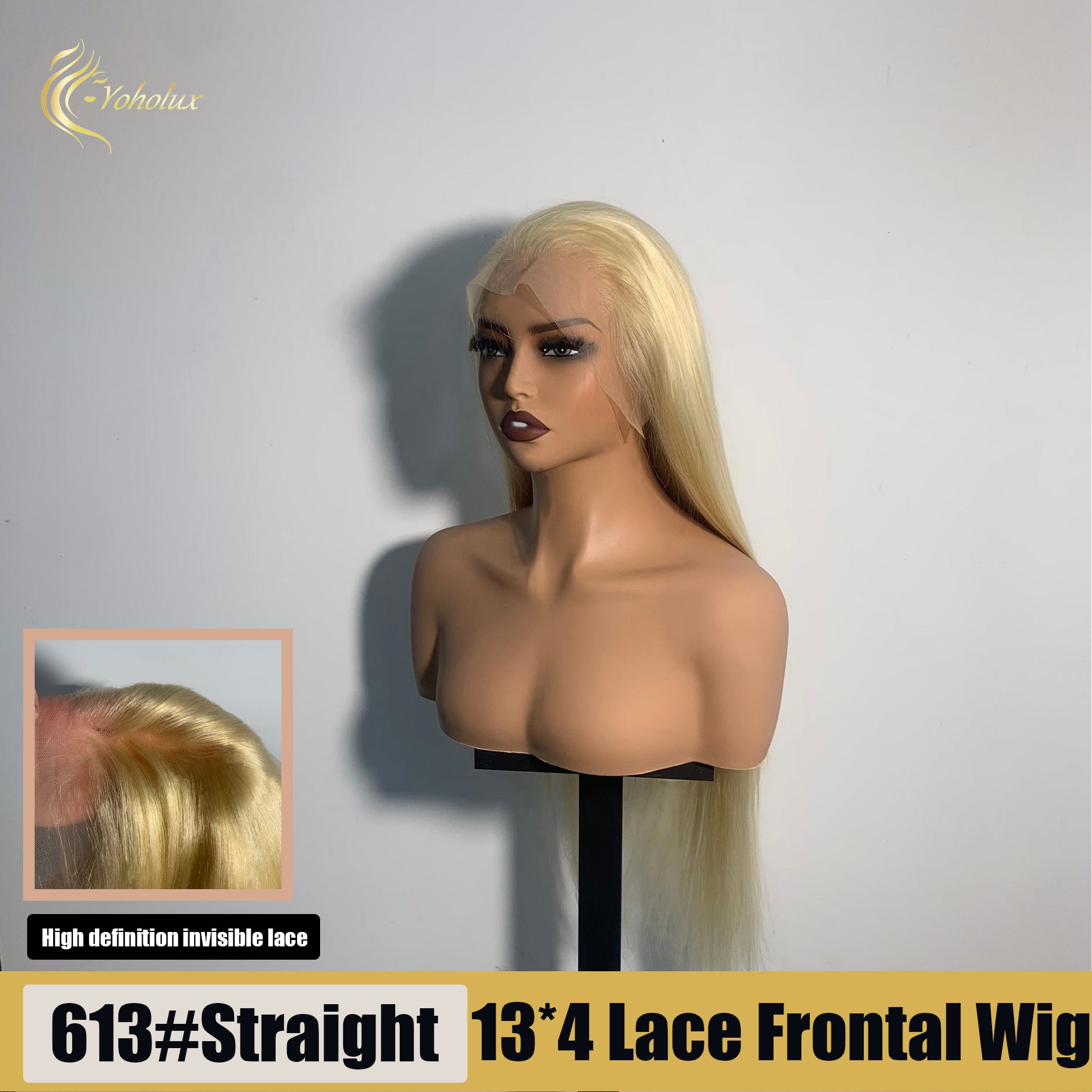 Yoholux Wig 13*4 Transparent Lace Frontal Straight Wig