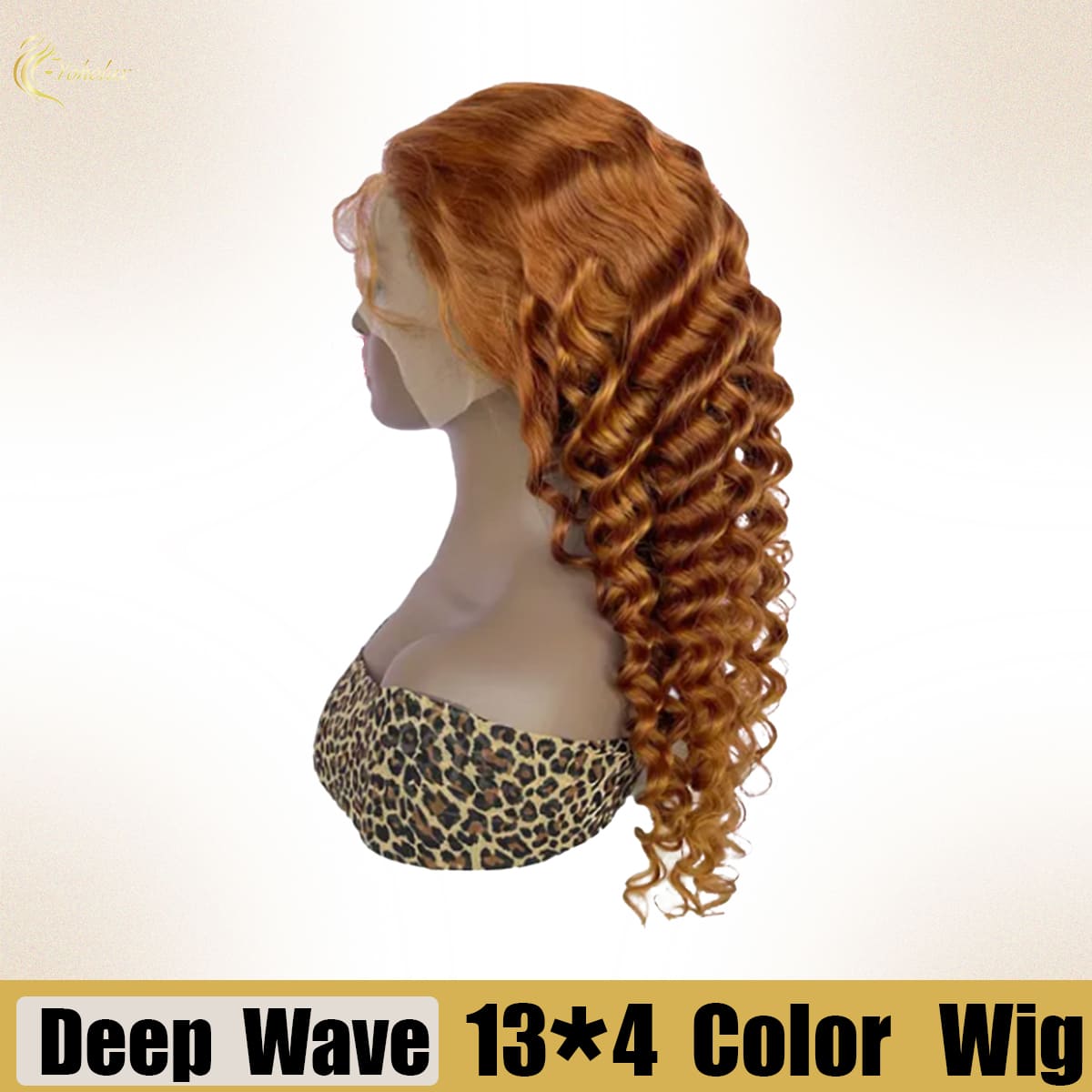 Yoholus 350 Deep Wave Wig with 13*4 Transparent Lace Frontal