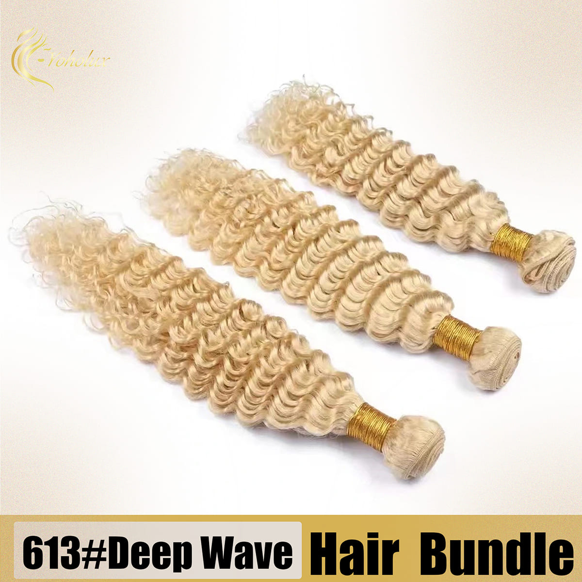 Yoholus 613 Deep Wave Hair Bundle 100% Human Hair