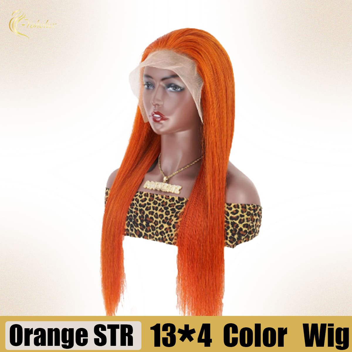 Yoholus 350 Straight Wig with 13*4 Transparent Lace Frontal