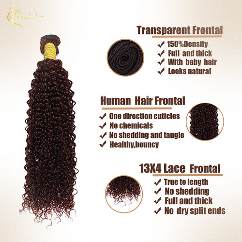 Yoholus #33B Curly Wave Hair Bundle