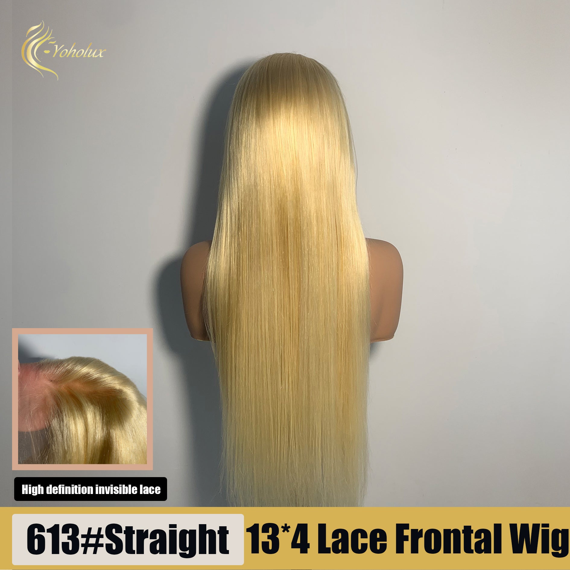 Yoholux Wig 13*4 Transparent Lace Frontal Straight Wig