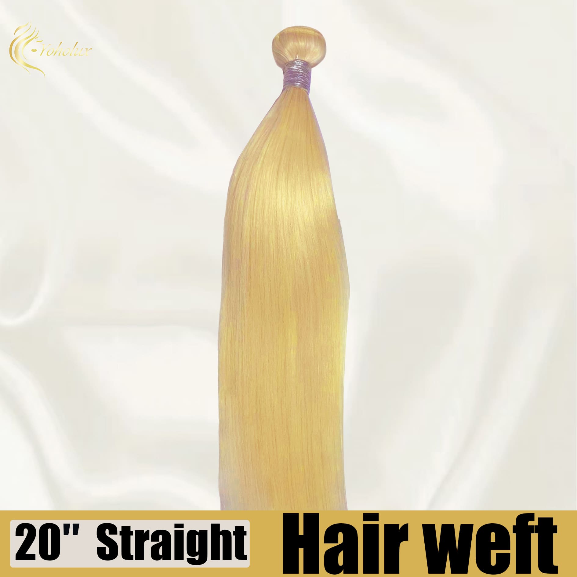 Yoholus 613 (Blonde) Straight 100% Human Hair Bundle