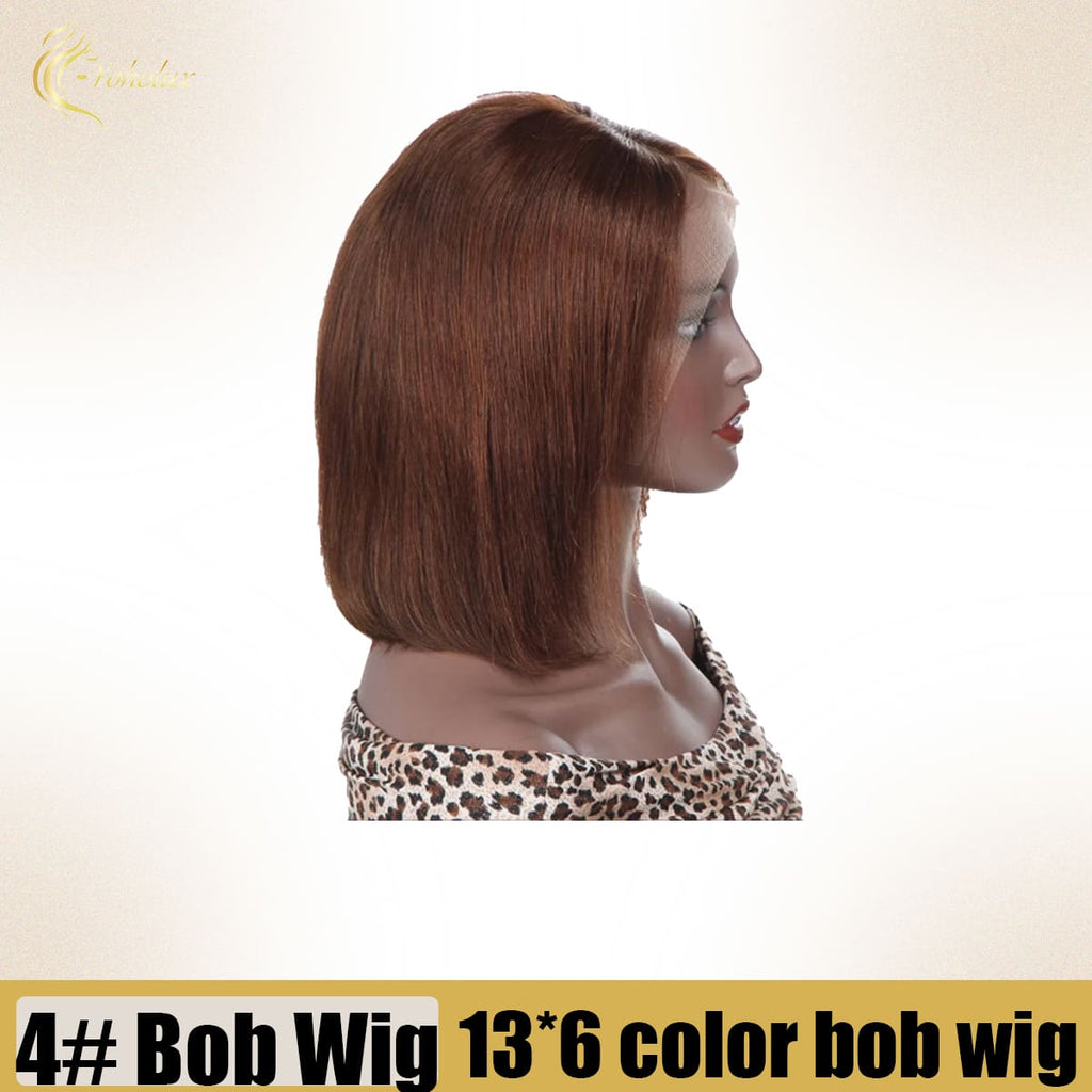 Yoholus 4# Bob Wig with 13*6 Transparent Lace Frontal