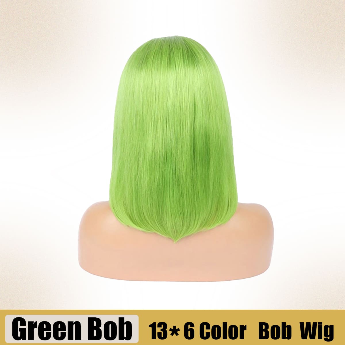 Yoholus Green Bob Wig with 13*6 Transparent Lace Frontal