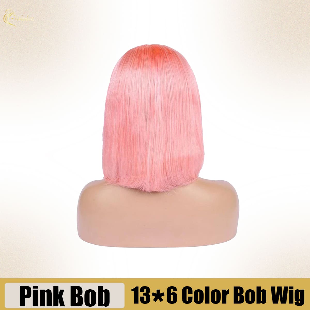 Yoholus Pink Bob Wig with 13*6 Transparent Lace Frontal