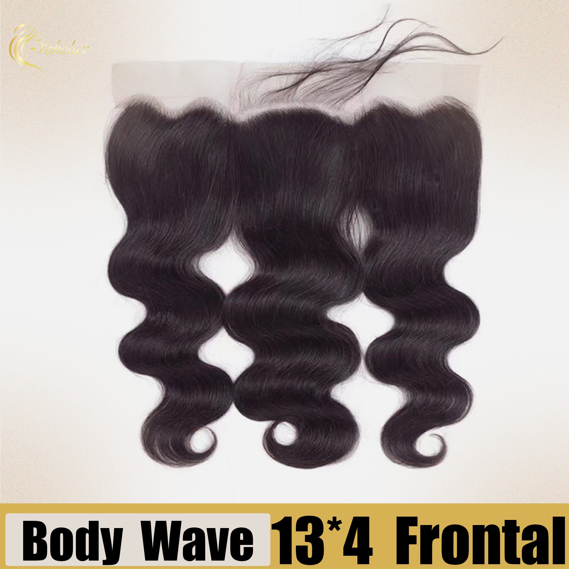 Yoholus 13*4 Transparent Lace Frontal Body Wave Human Hair