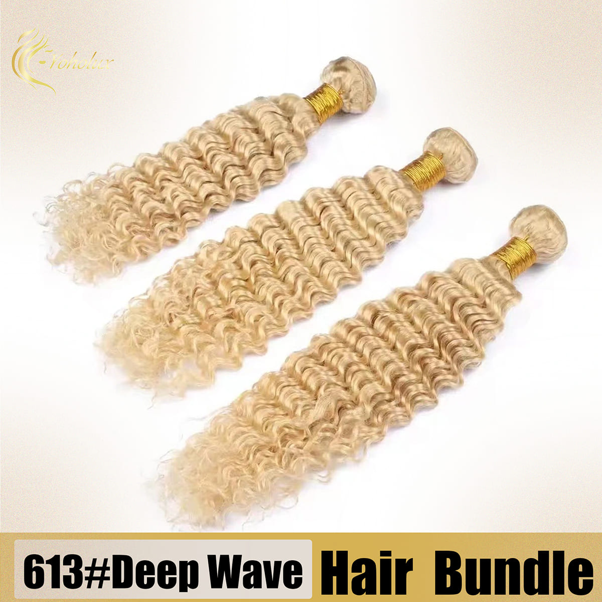 Yoholus 613 Deep Wave Hair Bundle 100% Human Hair