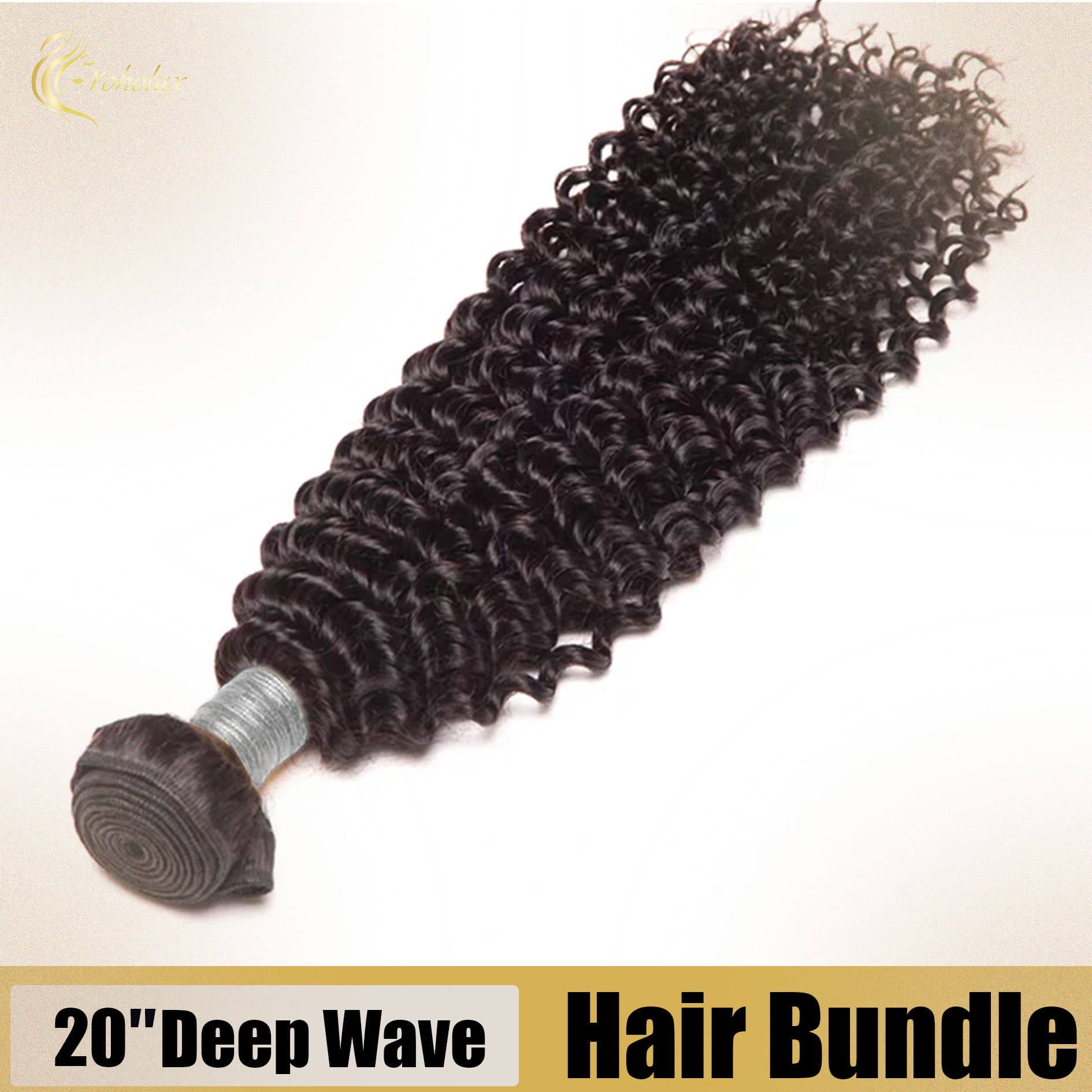 Yoholus Deep Wav Hair Bundle 100% Human Hair