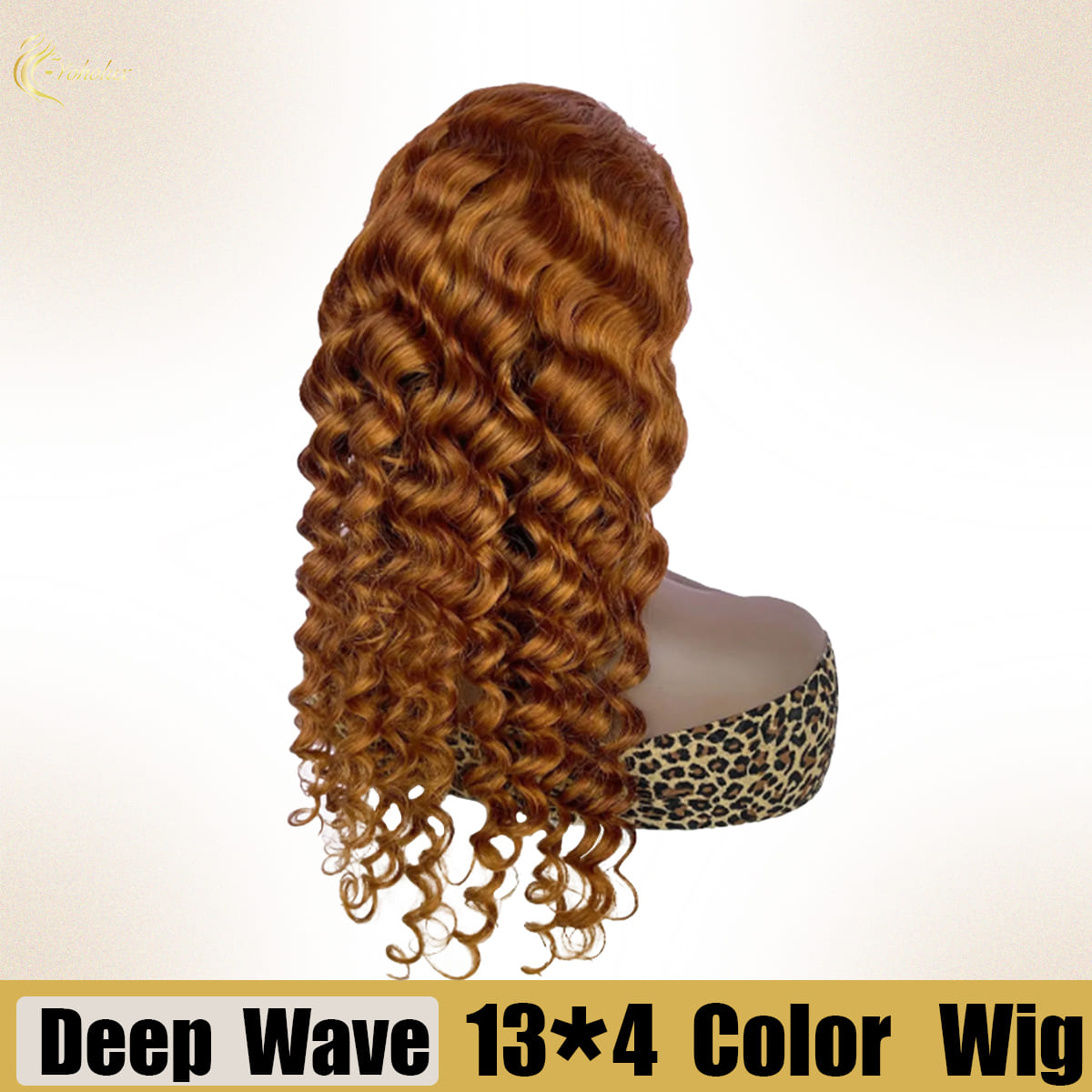 Yoholus 350 Deep Wave Wig with 13*4 Transparent Lace Frontal
