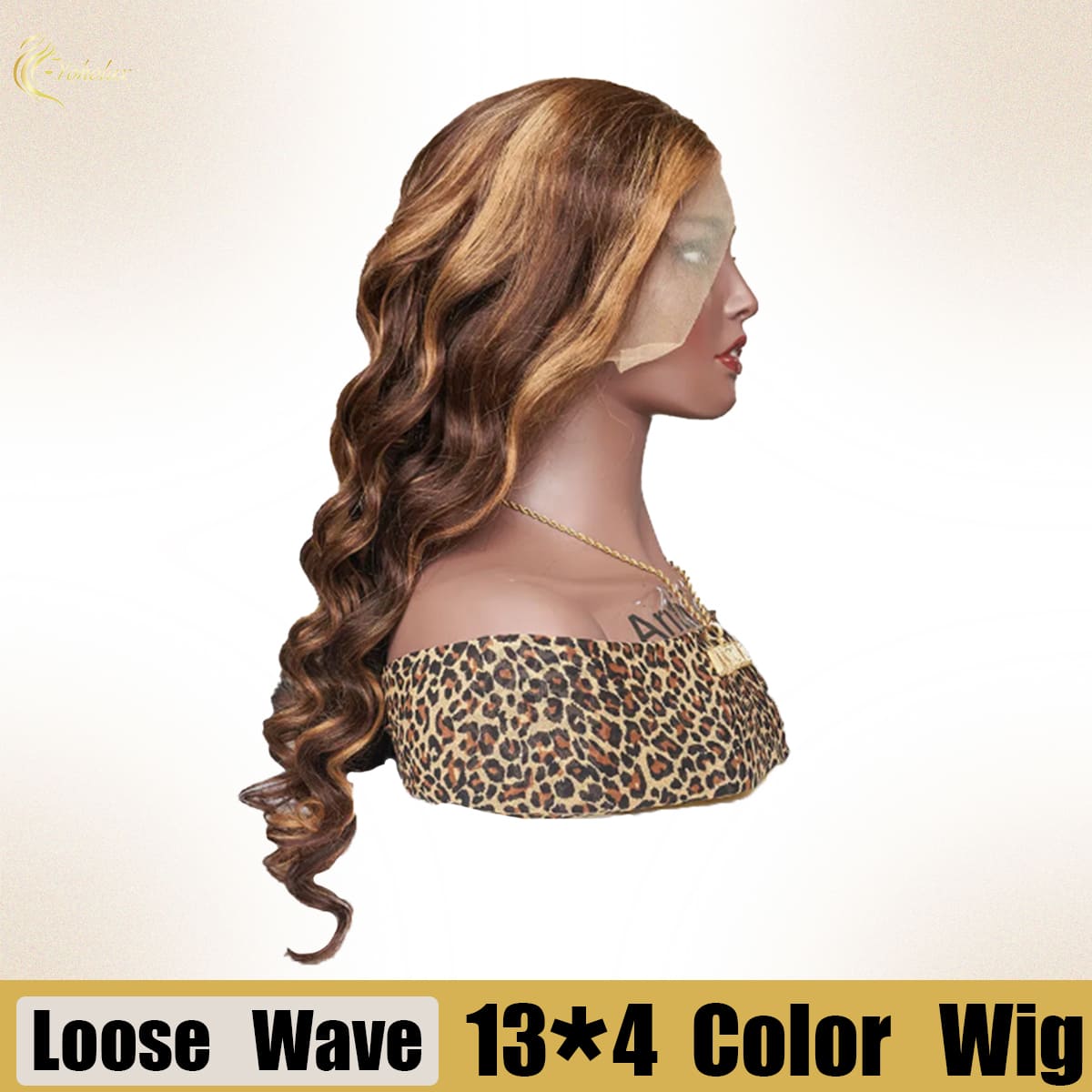 Yoholus P4-27 Loose Wave Wig with 13*4 Transparent Lace Frontal