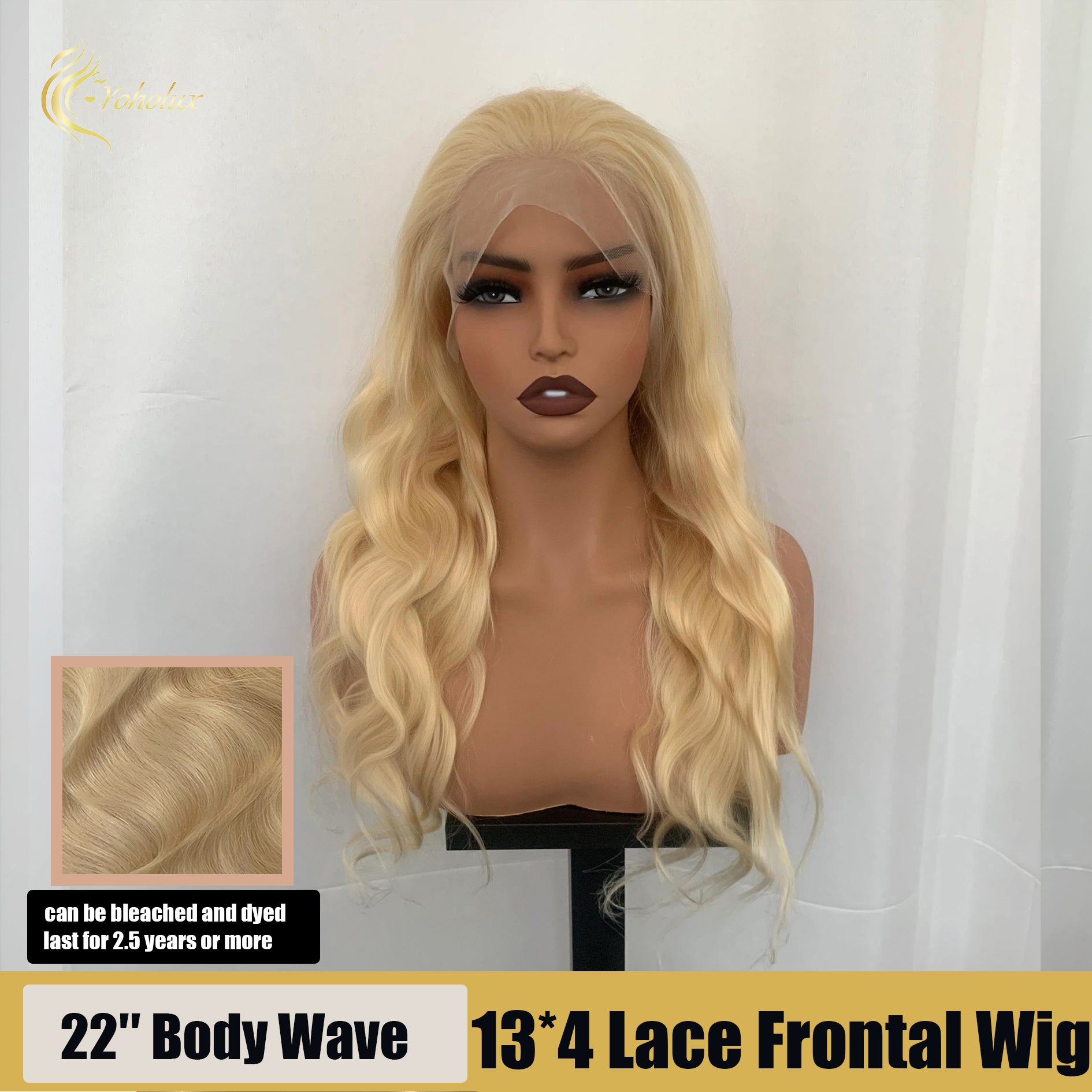Yoholux Wig Body Wave 13*4 Transparent Lace Frontal Wig