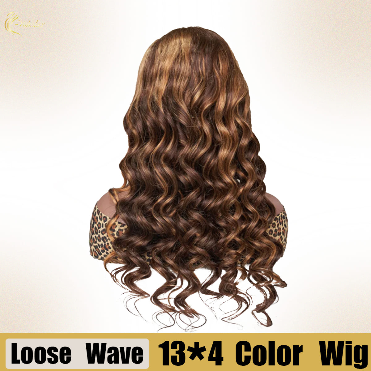 Yoholus P4-27 Loose Wave Wig with 13*4 Transparent Lace Frontal