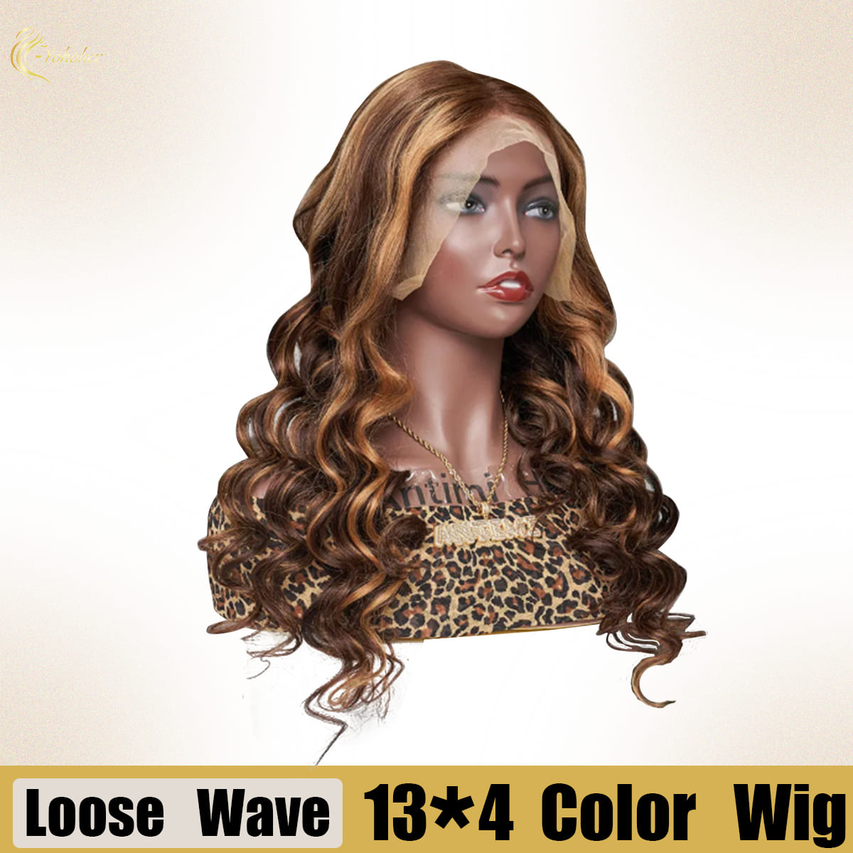 Yoholus P4-27 Loose Wave Wig with 13*4 Transparent Lace Frontal