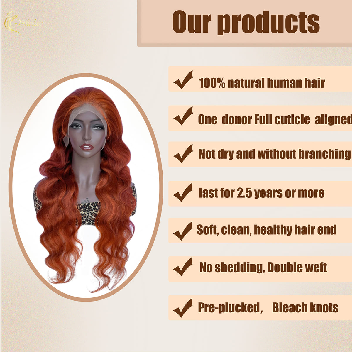 Yoholus 350 Body Wave Wig with 13*4 Transparent Lace Frontal