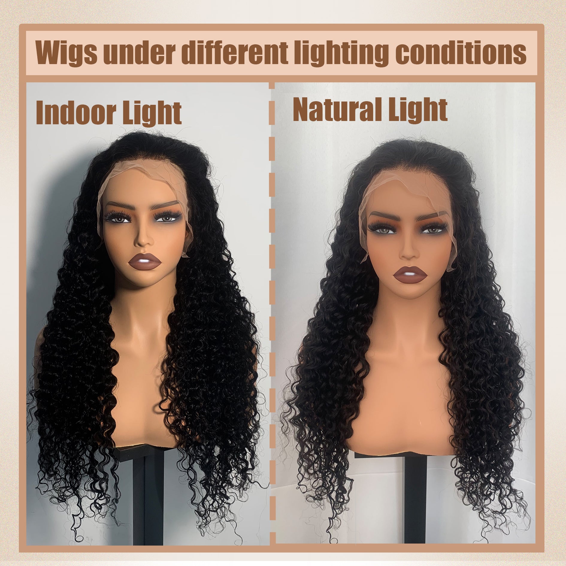 Yoholus 13*4 Lace frontal wig Deep Wave Transparent Lace Wig